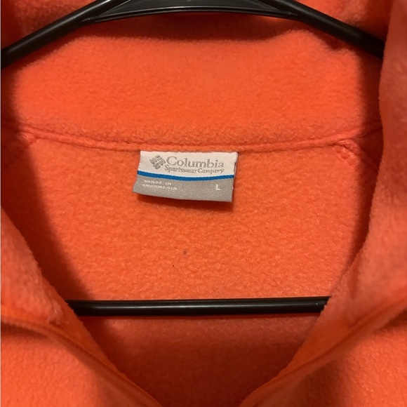 Columbia Women's Bright Coral Teddy Jacket Size L - Picture 2 of 5